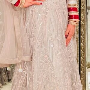 Elegant Cream Embroidered Dress